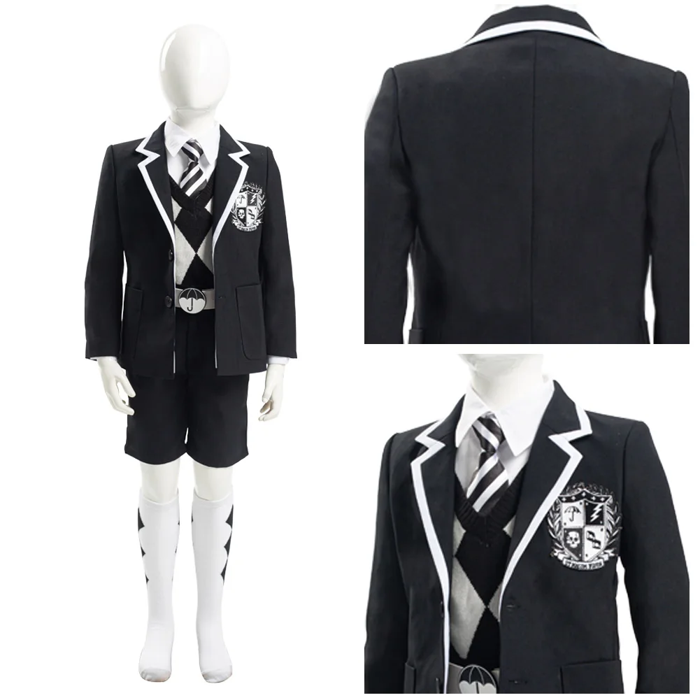 

The Umbrella Academy Cosplay Number Five Cosplay Costume School Uniform Suits Outfits Halloween Carnival Kids Children Clothing