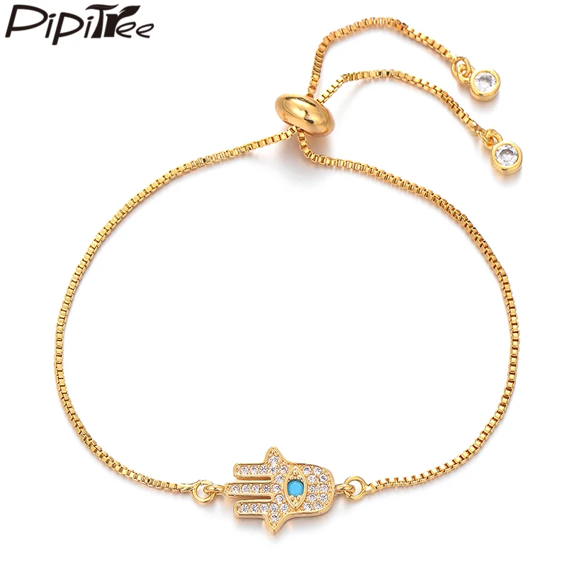 Простой Прозрачный Цирконий Pipitree женский и мужской подарок регулируемая цепочка