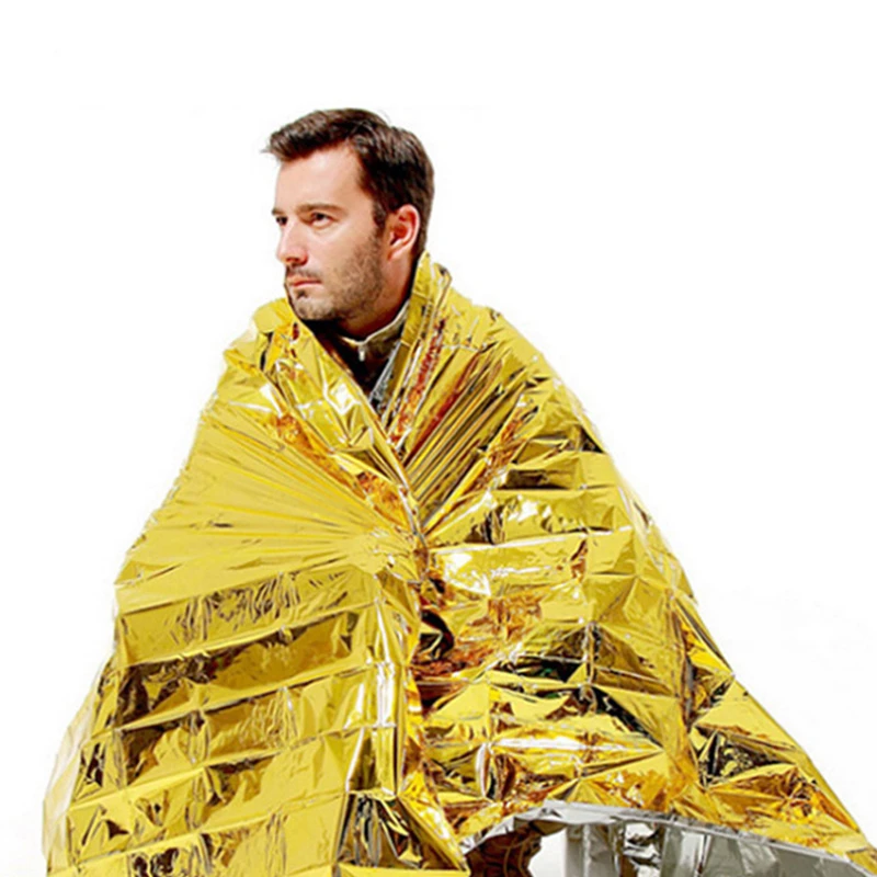 Туристическое спасательное одеяло многофункциональное водонепроницаемое для