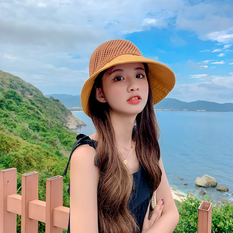 

Summer Hats for Women Beach Panama Straw Bow Sun Hat Cap Women Wide Brim Floppy Top Girls Bucket Hat Hollow Out Visor Bonnet