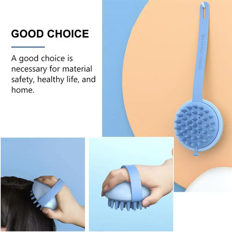 

3Pcs Elastic Hair Cleaning Massaging Comb Hair Cleaning Comb Shampoo Brush Scalp Care Comb for Salon Home Spa