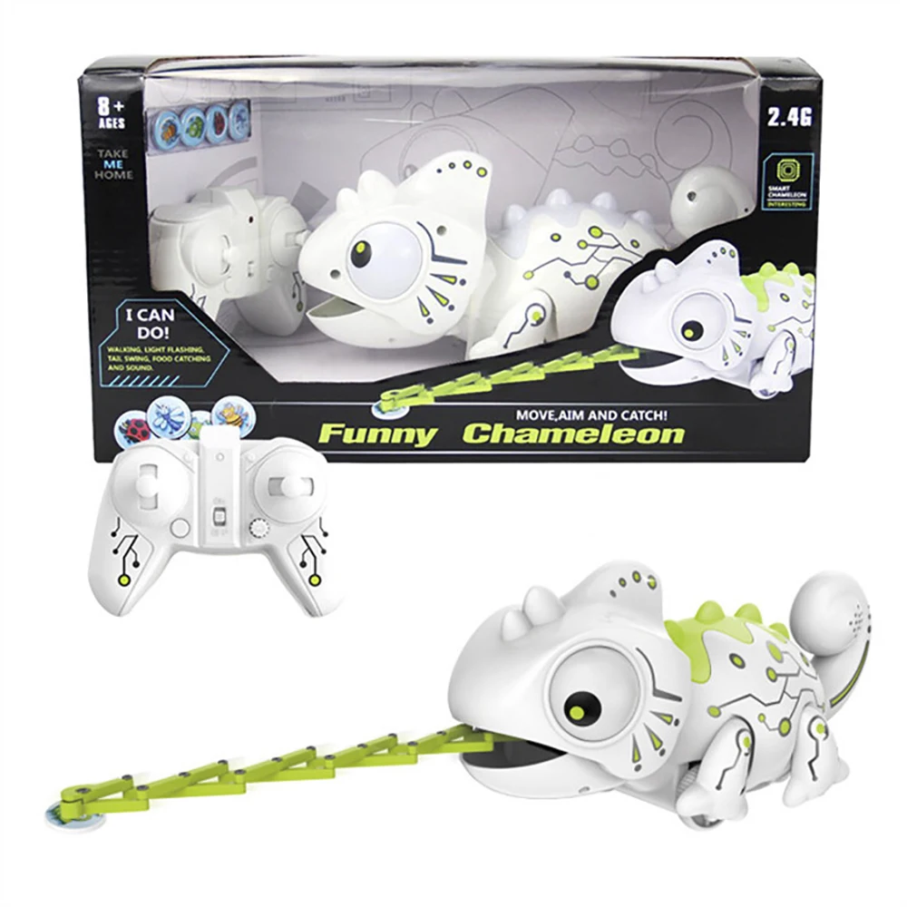 

Amiqi S01 2.4G R/C Chameleon Remote Control Plastic Chameleon Toy For Kid