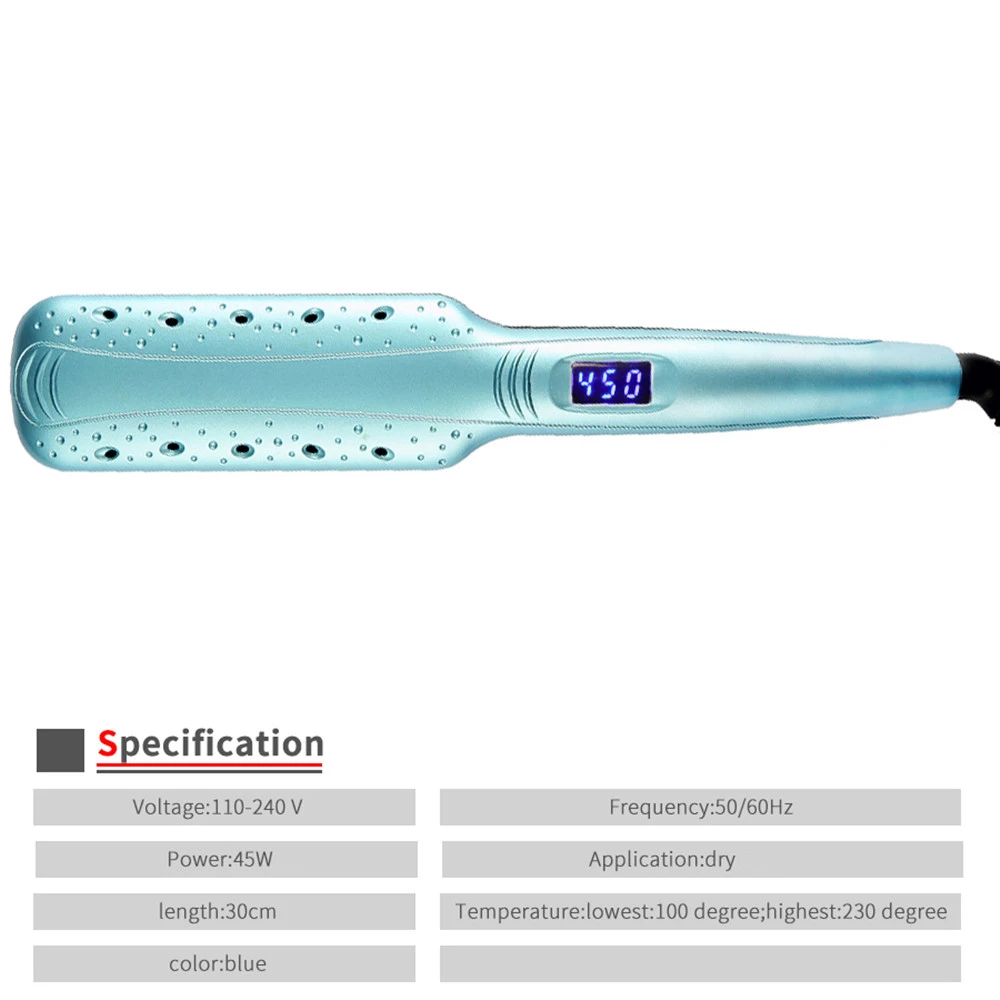 Профессиональный Выпрямитель для волос с ЖК дисплеем утюжок выпрямления