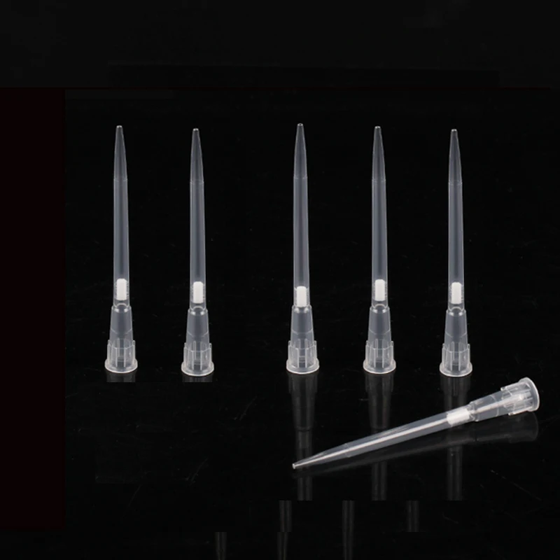 

Filter Tips Universal Tips With Filter For Dispensers 10ul long Plastic Pipette Tips With Sand Core Filter 1000pcs
