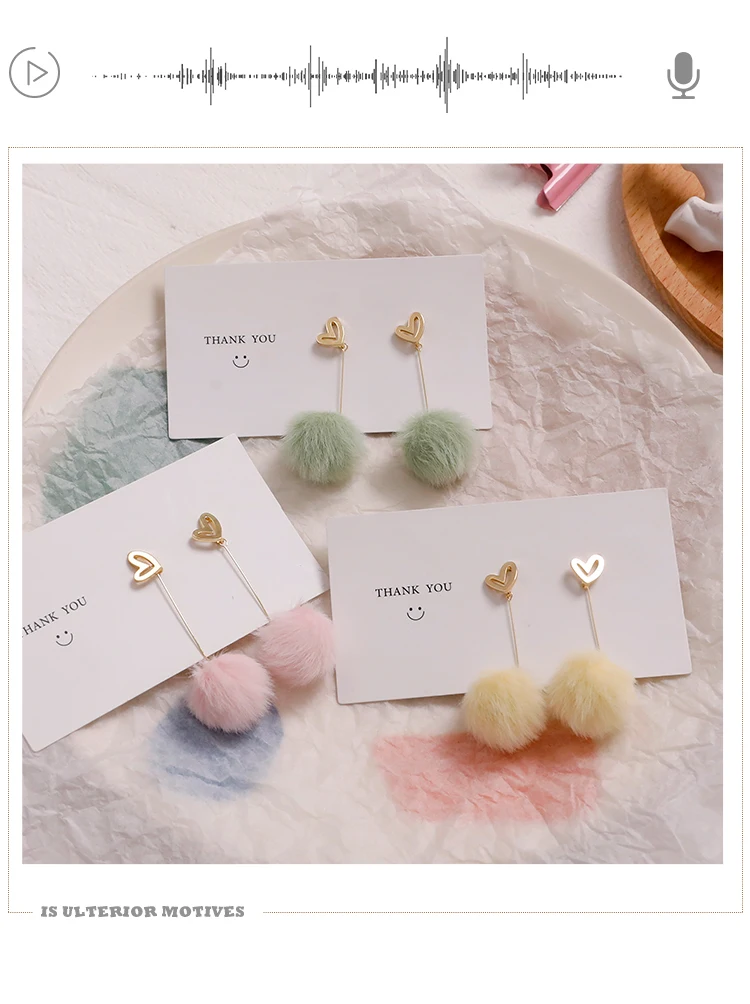 Розовый женский цветной длинный кожный шар высокое качество Кристальные серьги