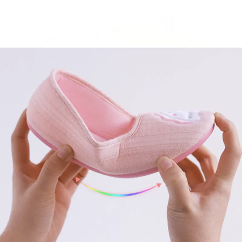 Домашние мягкие дышащие тапочки для беременных с единорогом Нескользящие