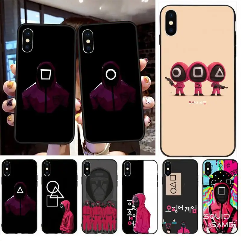 

Funny Squid Game Hot Phone Case Phone Case For iPhone 6 7 8 Plus 11 12 ProMax X XR XS SE Max Back Cover