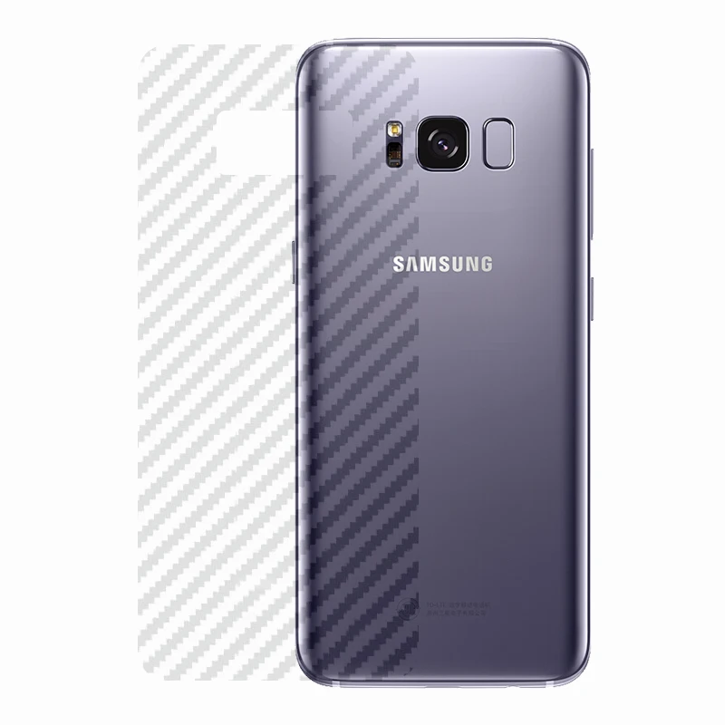 2 шт./партия наклейка из углеродного волокна для samsung Galaxy S8 Plus 6 &quotзащитная пленка