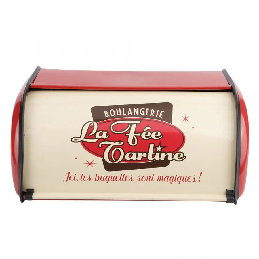 Большая емкость металлическая коробка для хлеба французский винтажный ящик