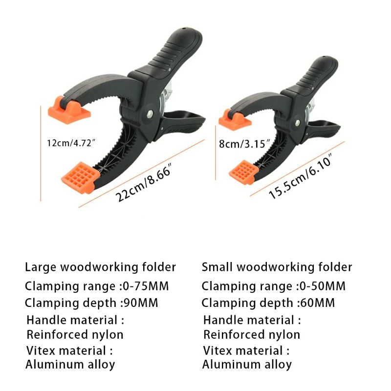 Anti-slip Powerful Force Nylon Spring Clamps for Fixing Small Workpieces Firmly Professional Ratchet | Инструменты