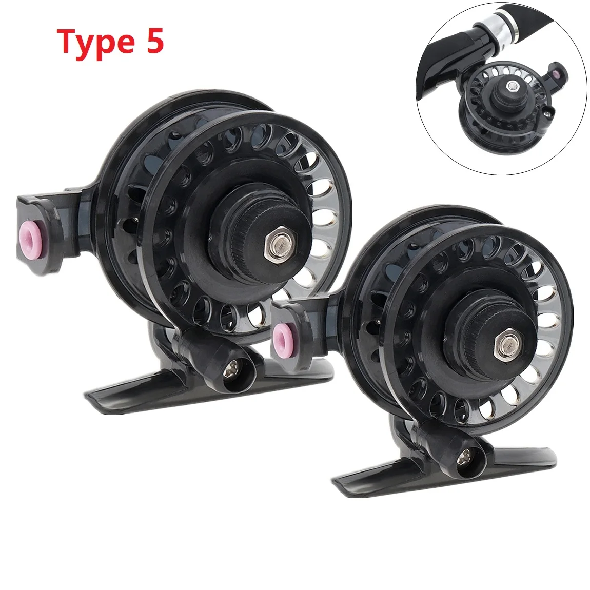 

1:1 High Quality Private Reels Portable Mini Fishing Reel Carp Winter Ice Fishing Reel Spool Outdoor Fish Tackle Gear