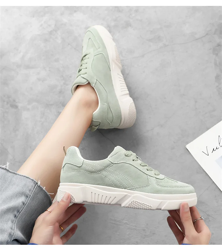 

Sport Comfort Women Shoes White Lace-Up Casual Flats Platform Slip-on Shoes 2020 Summer Fashion Sneakers Women Shoes