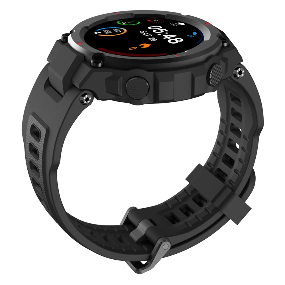 

ALLCALL Model 3 Smart Watch Military Design Heart Rate Blood Pressure Monitor Weather Display Music Control Outdoor Smartwatch