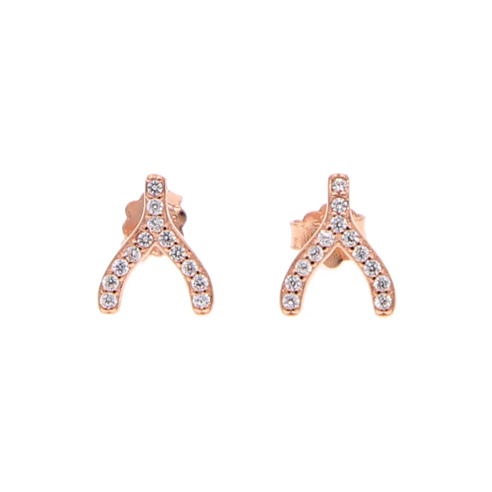 Aaa кубическим цирконием в форме &quotкосточки желаний&quot С наилучшими пожеланиями