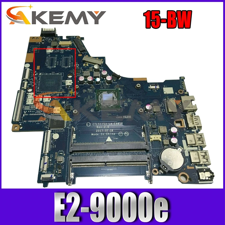 

924721-601 924721-501 для струйного принтера HP Pavilion 15-BW EM900E материнская плата для ноутбука CTL51/53 LA-E841P DDR4 материнская плата для ноутбука