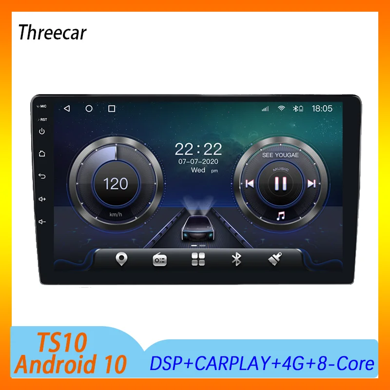 TS10 Новый Android 10 0 Octa Core DSP IPS Автомобильный мультимедийный для Универсальный Авто 6G