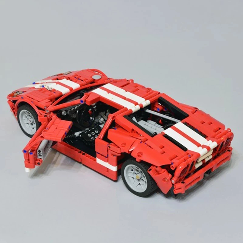 

BuildMoc MOC High-tech Car Supercar Sports Vehicle Race Roadster Racing Building Blocks Bricks Toys For Boys
