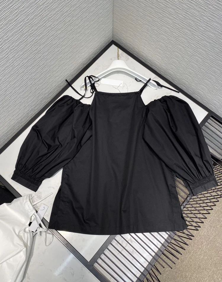 

2020 New Spring And Summer Sexy Strapless Wowen Cotton Blouse
