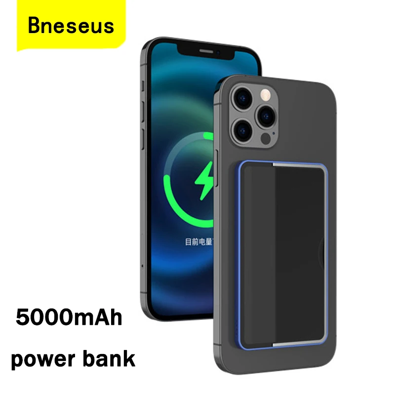 

Wireless Magnetic Power Bank For iphone 12 13 Xiaomi Samsung Huawei 15W Charger Mobile Phone Powerbank 5000mAh External Battery