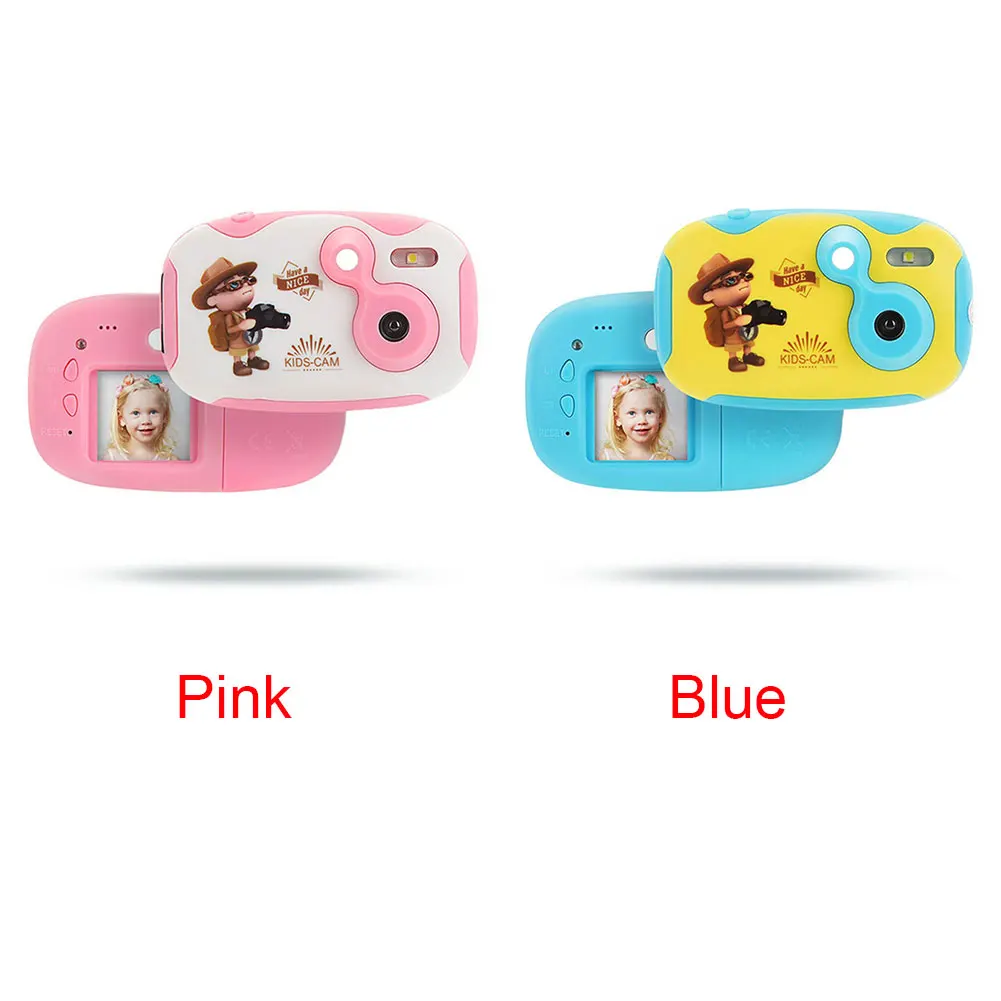 

Educational Mini Anti Fall Toddler HD Photography Gift Cartoon Digital Kids Camera Photo Toy Neck Strap