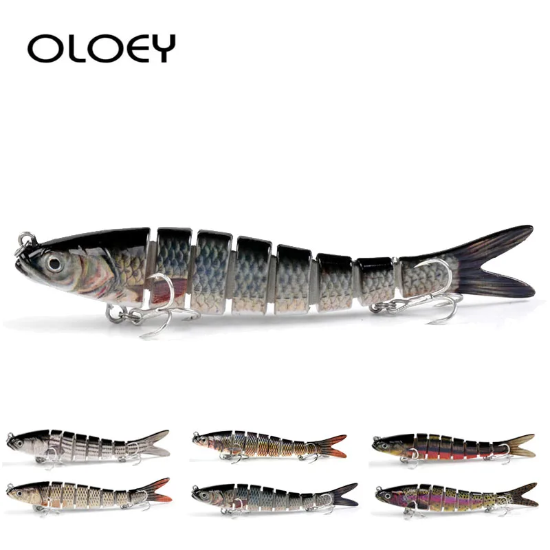OLOEY 14 см 27 г тонущие рыболовные наживки воблеры блесна Swimbait 8 сегмент жесткий