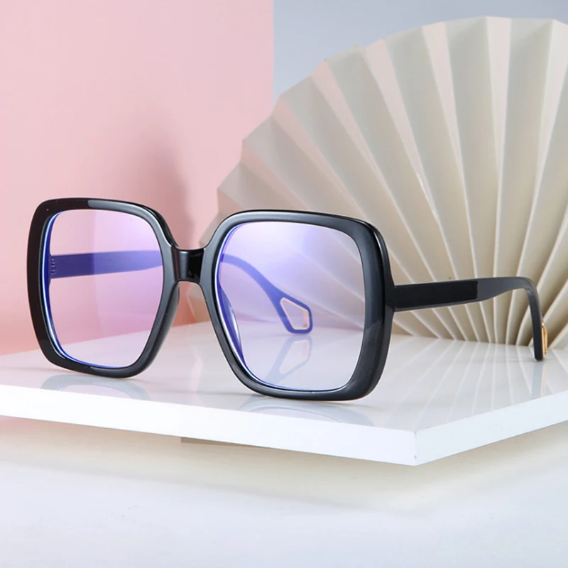 Оправа для очков с сисветильник Большая квадратная оптическая Женская оправа