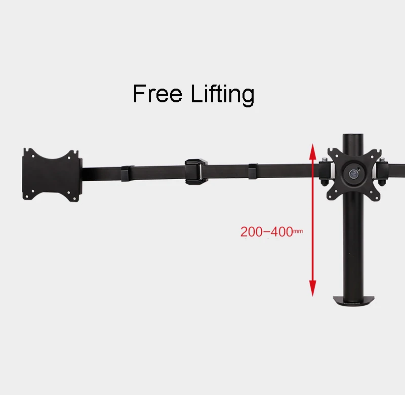 Desktop Clamping Full Motion 10-30 inch Triple Monitor Holder 360 Degree Three LED LCD Mount Arm Bracket 10kgs Per | Электроника