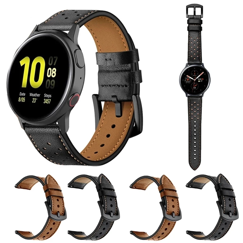 Кожаный ремешок для часов amazfit bip браслет NOKIA STEEL HR 40 мм со стальным | Наручные часы
