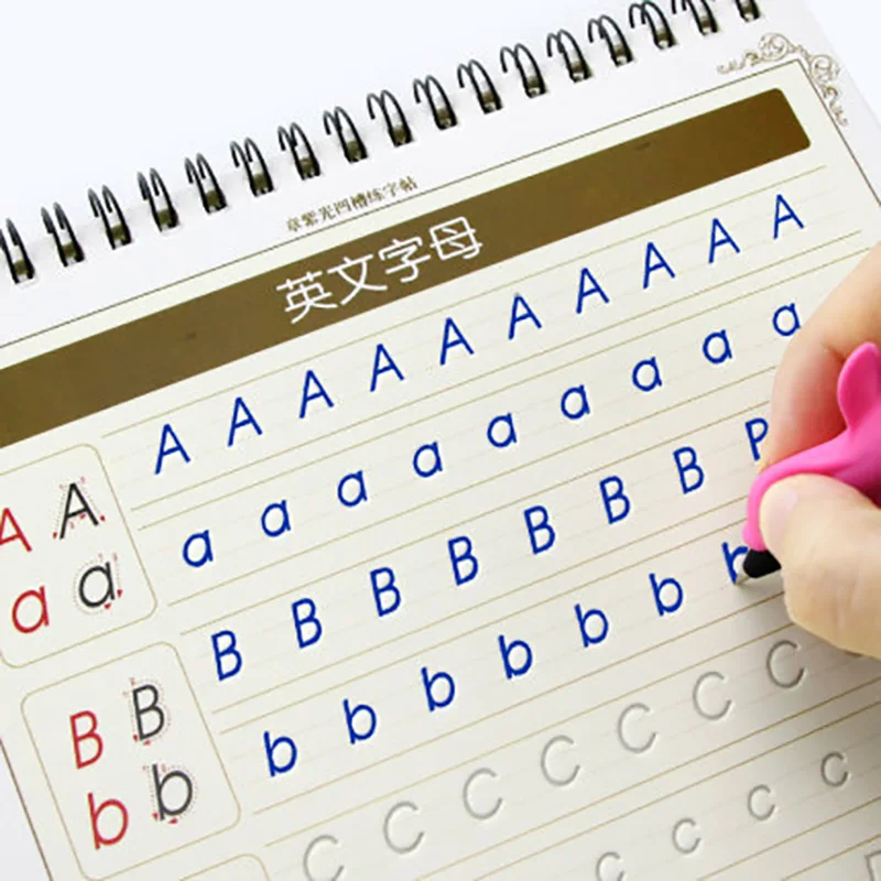 2020 написание Английской Каллиграфии для взрослых детей упражнения каллиграфия практика слово книга libros начинающих Ltalic