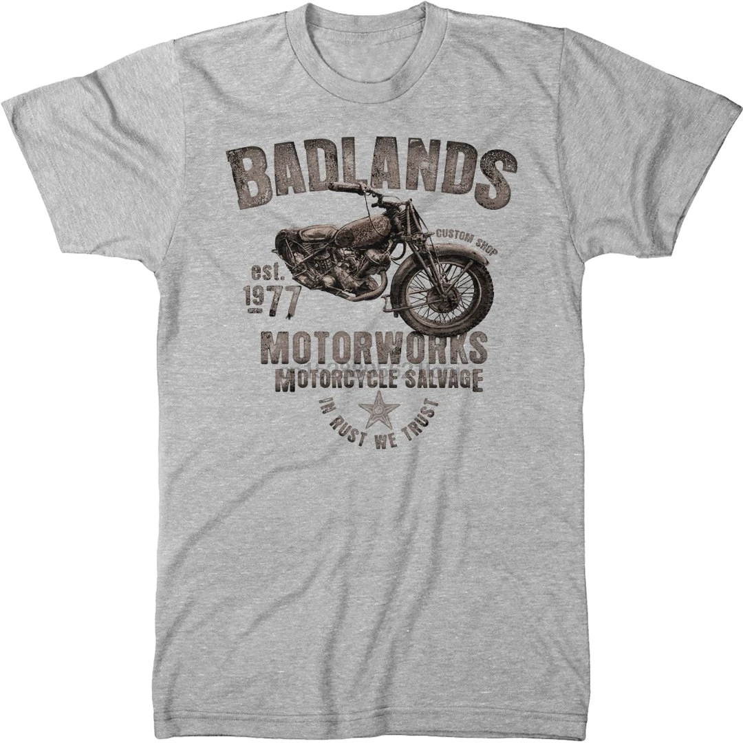 Мужская Трикотажная футболка Badlands Motorworks для спасения мотоцикла |