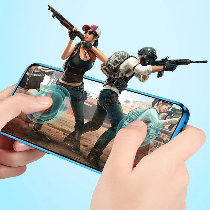 Передний и задний стеклянный металлический магнитный чехол для Huawei Honor V30 Pro 8X 20