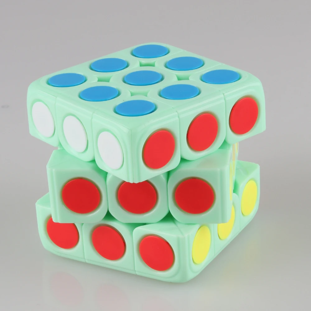D fantix Yumo Dots 3x3x3 скоростной куб конфетного цвета гладкий скрученный кубик 3x3