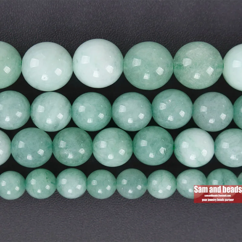 

Натуральный камень зеленый ангелайт Круглые бусины для самостоятельного изготовления ювелирных изделий для браслетов и ожерелий 15 ''4/6/8/10/12 мм