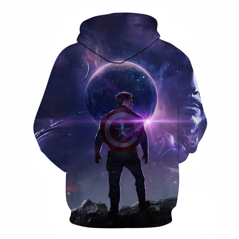 Модные толстовки с 3D принтом Капитан Америка Мужская толстовка дизайн Стива