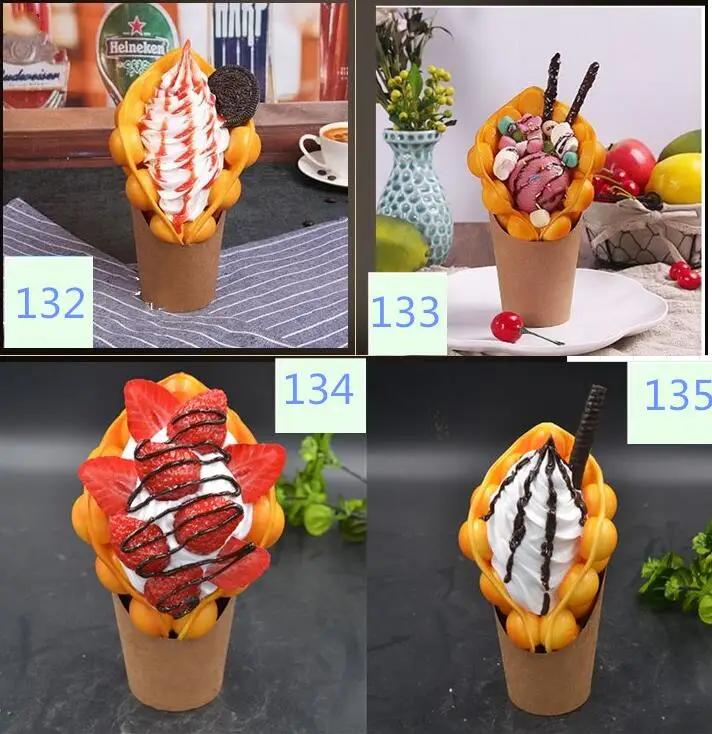 Имитационное яйцо форма для вафель дисплей, искусственные продукты егжеттес слоеное яйцо пузырь форма для вафель образец десерт Витрина реквизит дисплей