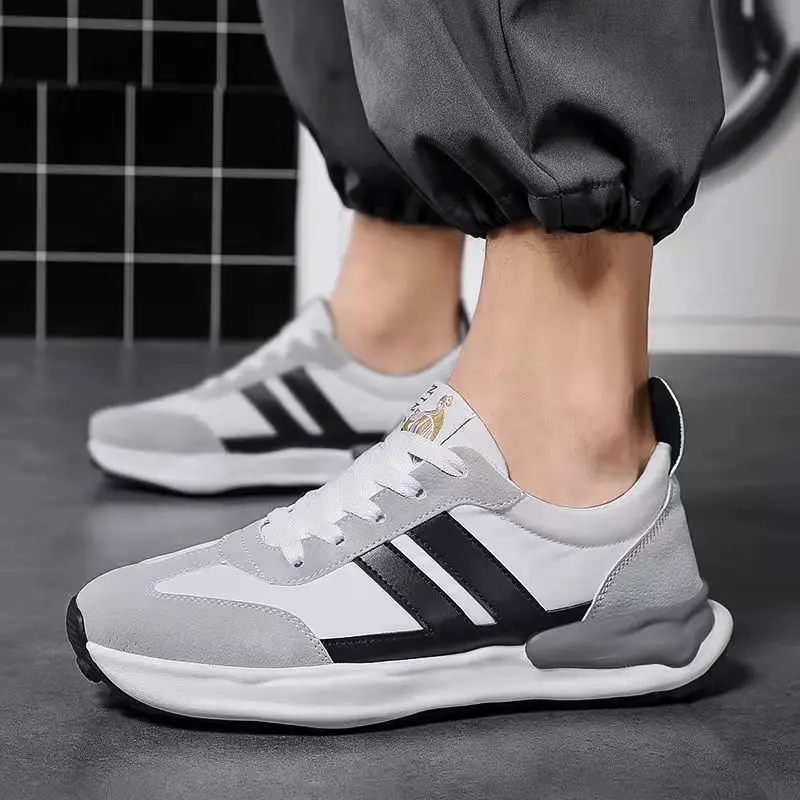 

2020 Artificial Leather Men Causal Shoes Male Spring Men Casual Light Shoes Sneakers Lac-up Flats Breathable Outdoors Sapato