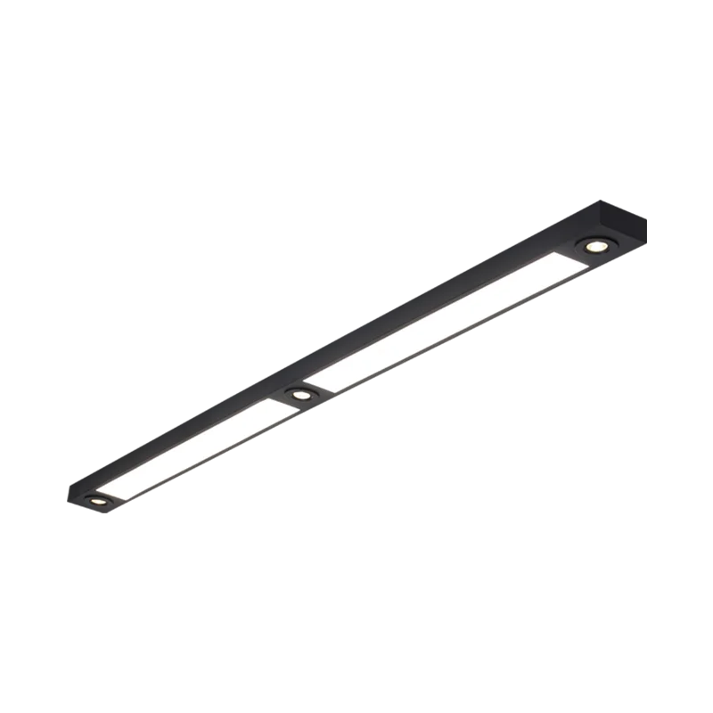 

Led ceiling lights Line track Spotlights Background wall Living Room Office Clothing Store Lamps Fixtures Black color 96-240V