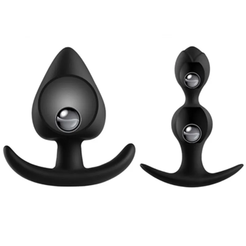 Anal Beads Butt Plug Soft Silicone Anus Massage Masturbation Built-in Steel Ball Sex Toys For Women Men Gay Adult Games Products | Красота и