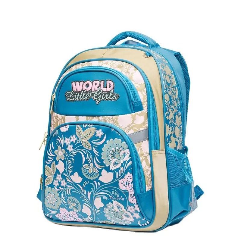 Russia Children School Bags for Girls Nylon Orthopedic Backpack Kids Satchel Grade 1-4 Book Bag School Backpack Mochila Escolar