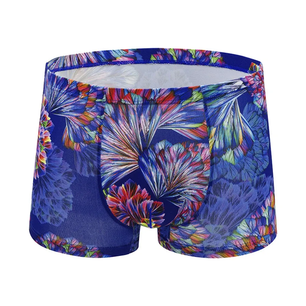 

Mens Printed Boxer Briefs Sports Underpant Underwear Loose Boxer Shorts Men's Underwear Printed Boxer Shorts U Convex Pocket