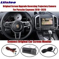 car rear camera for porsche cayenne 201820192020 rearview cam original screen auto intelligent track guide lines
