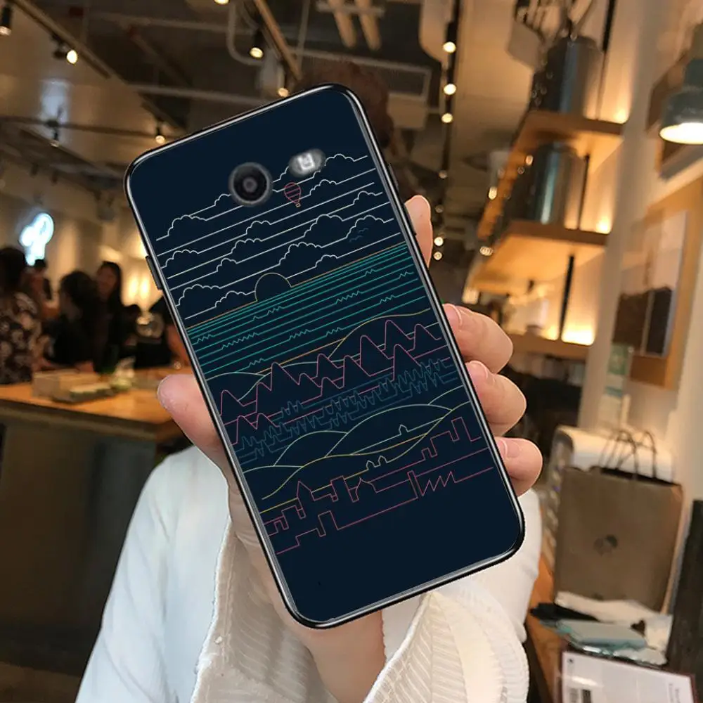 

Starry sky Sun Phone Case Hull For Samsung Galaxy J 4 3 5 6 7 8 EU 2018 Plus 2017 Black Shell Art Cell Cover TPU