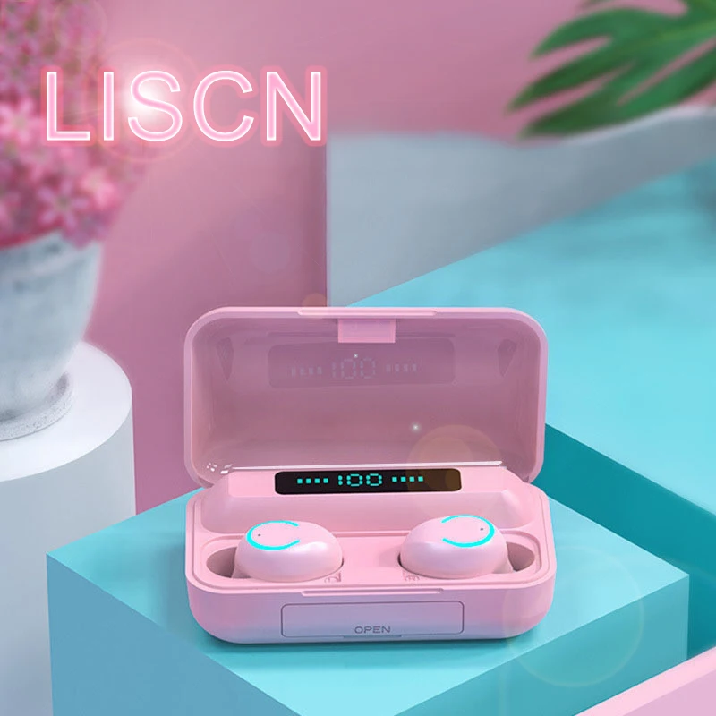 

Mobile Phone Bluetooth Headset TWS Bluetooth 5.0 Touch Control Waterproof Charging Box Music Wireless Headphones With Microphone