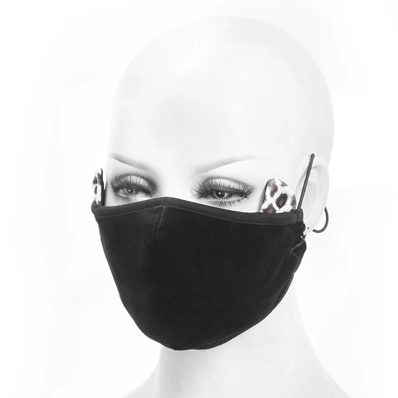 

Devil Fashion Men's and Women's Gothic Black Mask Adjustable Earloops Anti Dust Protective Face Mask