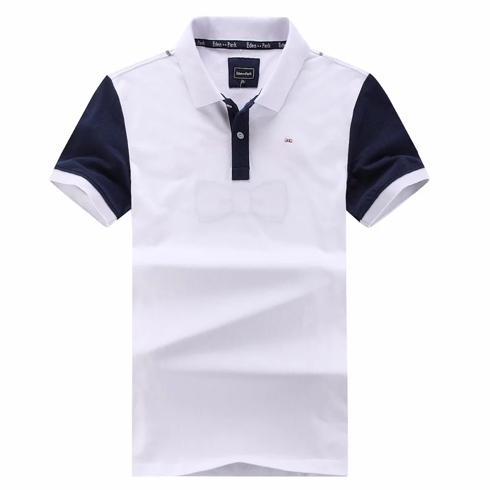 

Fraance brand design park summer short sleeve polo shirts men letter embroidery eden casual men's polo shirt cotton camisas tops