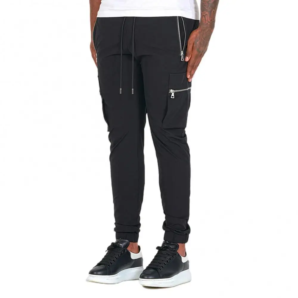 

70% Hot Sale Men Jogger Drawstring Long Sweatpants Trousers Multi-pocket Skinny Cargo Pants