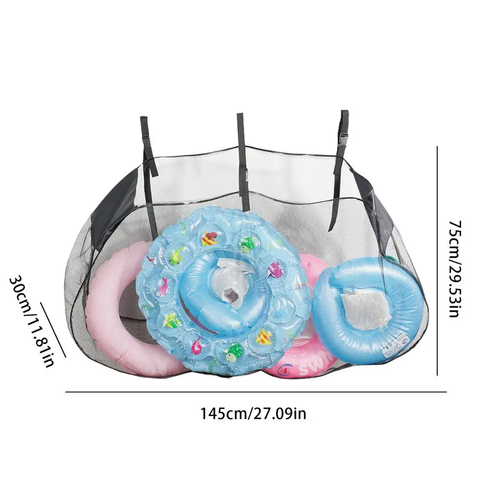 Сетчатая Сумка для бассейна подвесная уличная с кольцом мешок большой