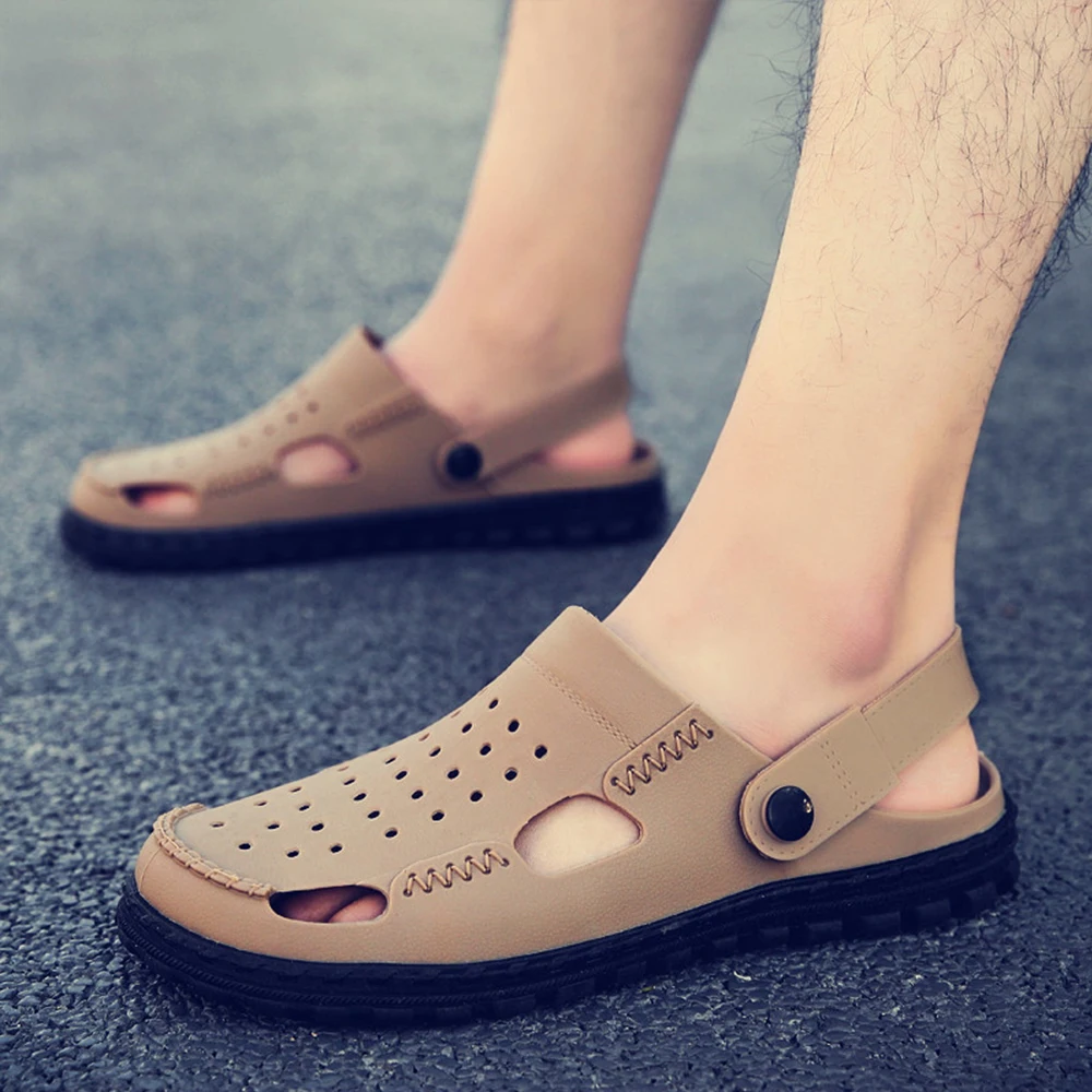 Сандалии и тапочки sanxiaxin Мужские дышащие босоножки для врачей водонепроницаемая