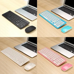 Беспроводная клавиатура и мышь Vococal, 2,4 ГГц, 78 96 клавиш, ультратонкая клавиатура с мини-клавиатурой с цифрами для настольных ПК, ноутбуков