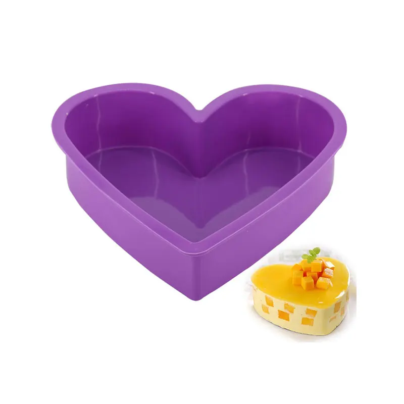 

Big Heart Shape Silicone Cake Baking Mold For DIY Pastry Mousse Bread Mould Bakeware Cake Pan Dessert Decorating Tools